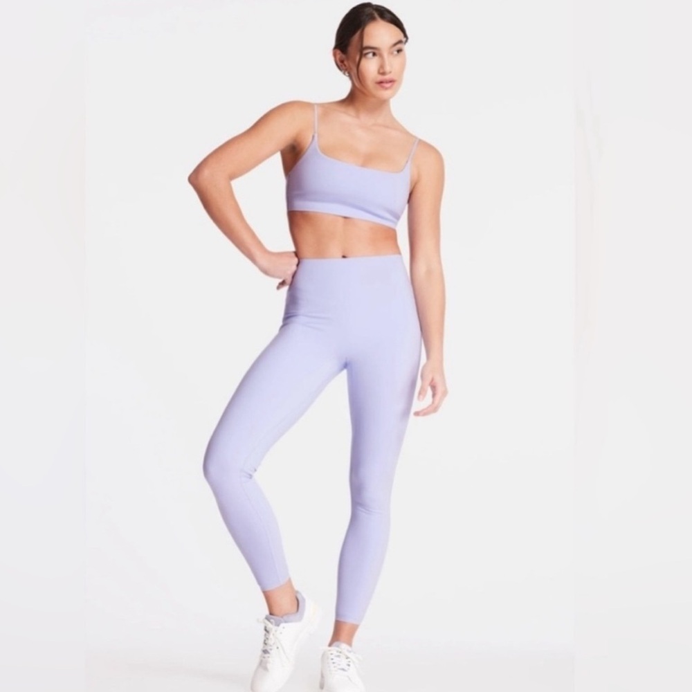 Bandier Le Ore Bella Bonded Performance Leggings baby lavender